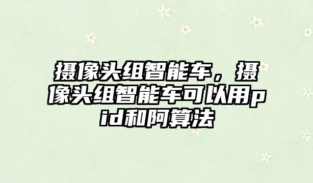 攝像頭組智能車，攝像頭組智能車可以用pid和阿算法