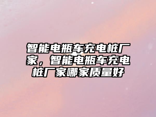 智能電瓶車充電樁廠家，智能電瓶車充電樁廠家哪家質量好
