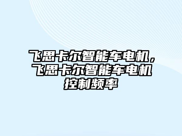 飛思卡爾智能車電機(jī)，飛思卡爾智能車電機(jī)控制頻率
