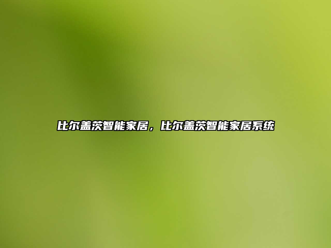 比爾蓋茨智能家居，比爾蓋茨智能家居系統