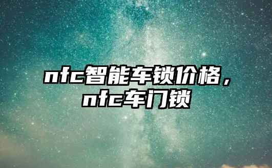 nfc智能車鎖價格，nfc車門鎖